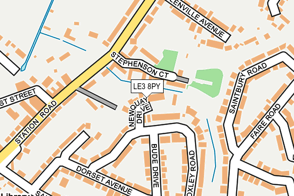 LE3 8PY map - OS OpenMap – Local (Ordnance Survey)