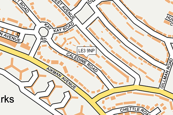 LE3 9NP map - OS OpenMap – Local (Ordnance Survey)