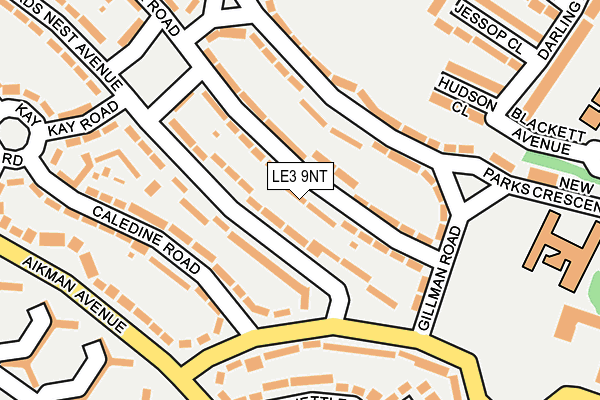 LE3 9NT map - OS OpenMap – Local (Ordnance Survey)
