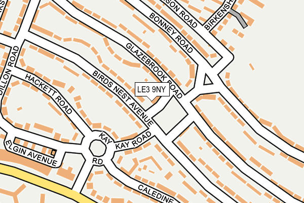 LE3 9NY map - OS OpenMap – Local (Ordnance Survey)