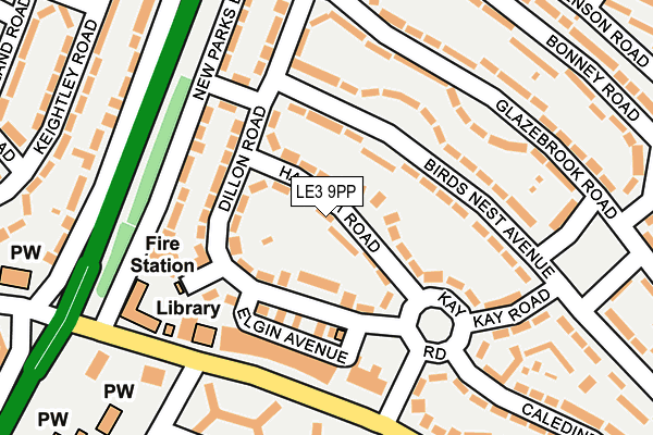 LE3 9PP map - OS OpenMap – Local (Ordnance Survey)