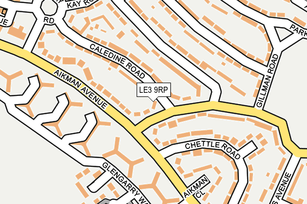 LE3 9RP map - OS OpenMap – Local (Ordnance Survey)