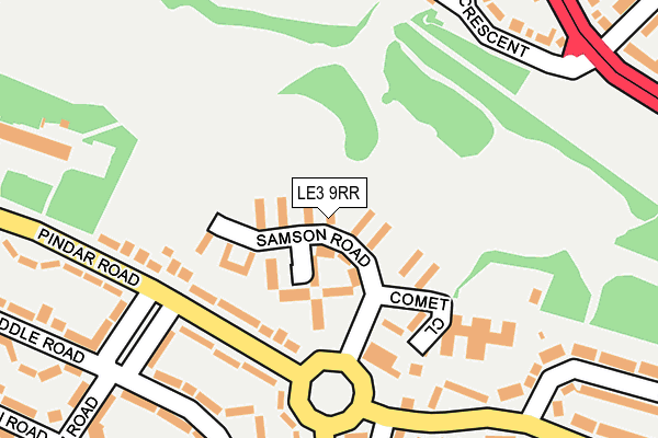 LE3 9RR map - OS OpenMap – Local (Ordnance Survey)