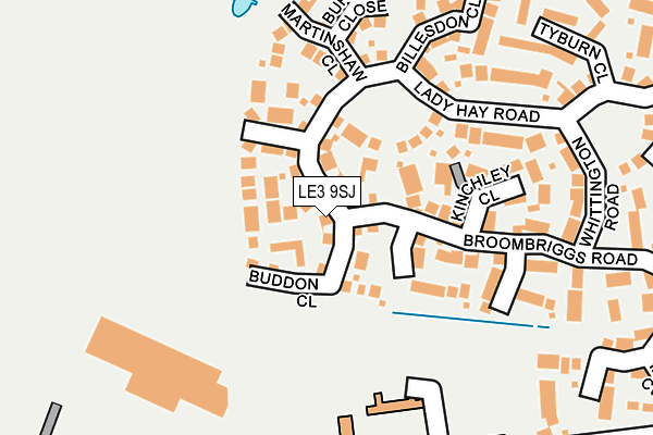 LE3 9SJ map - OS OpenMap – Local (Ordnance Survey)