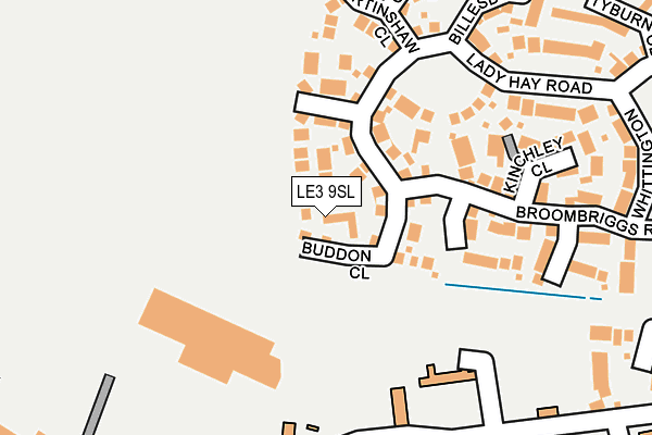 LE3 9SL map - OS OpenMap – Local (Ordnance Survey)