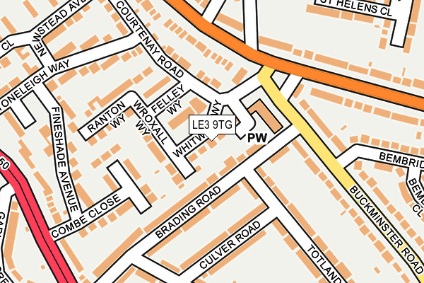 LE3 9TG map - OS OpenMap – Local (Ordnance Survey)