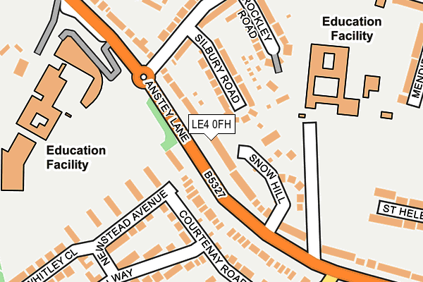 LE4 0FH map - OS OpenMap – Local (Ordnance Survey)