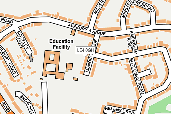 LE4 0GH map - OS OpenMap – Local (Ordnance Survey)