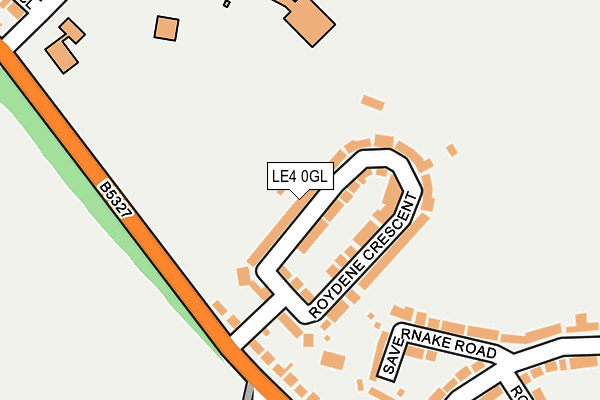 LE4 0GL map - OS OpenMap – Local (Ordnance Survey)