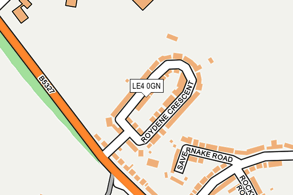 LE4 0GN map - OS OpenMap – Local (Ordnance Survey)