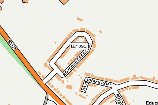 LE4 0GQ map - OS OpenMap – Local (Ordnance Survey)