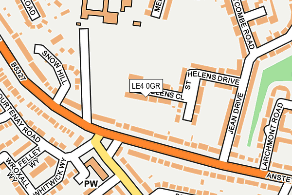 LE4 0GR map - OS OpenMap – Local (Ordnance Survey)