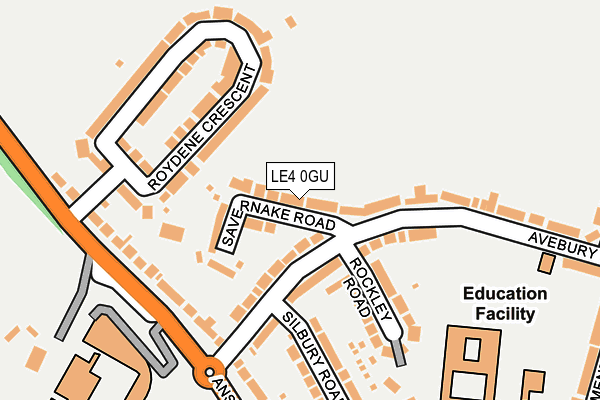 LE4 0GU map - OS OpenMap – Local (Ordnance Survey)