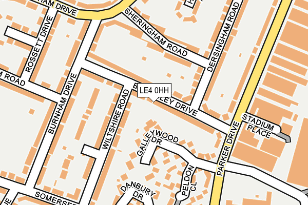 LE4 0HH map - OS OpenMap – Local (Ordnance Survey)