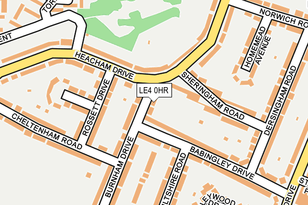 LE4 0HR map - OS OpenMap – Local (Ordnance Survey)