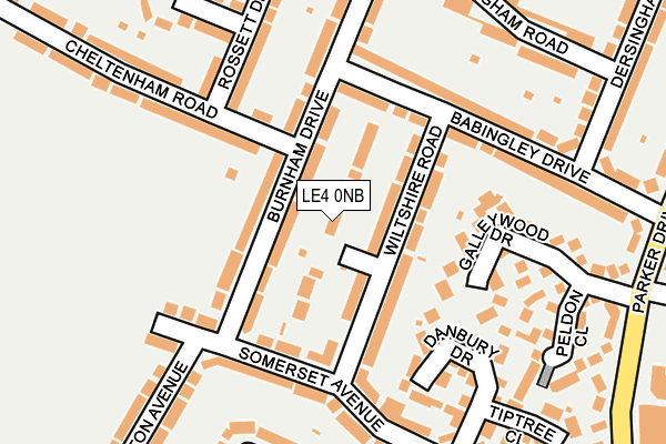 LE4 0NB map - OS OpenMap – Local (Ordnance Survey)