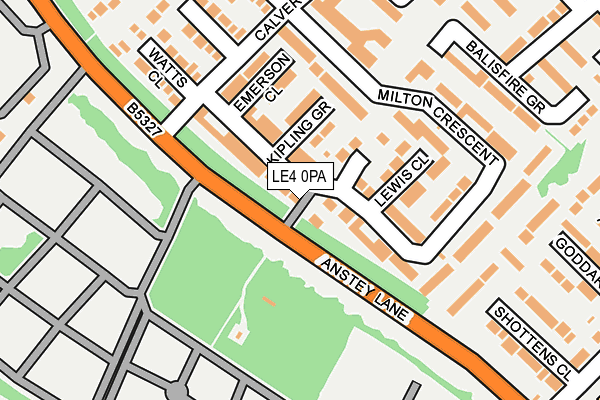 LE4 0PA map - OS OpenMap – Local (Ordnance Survey)
