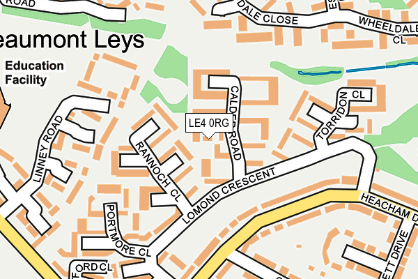 LE4 0RG map - OS OpenMap – Local (Ordnance Survey)