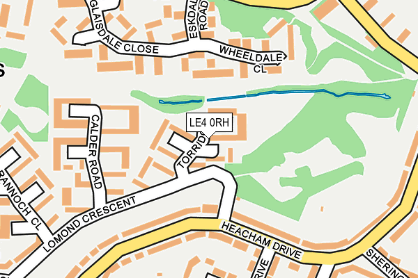 LE4 0RH map - OS OpenMap – Local (Ordnance Survey)