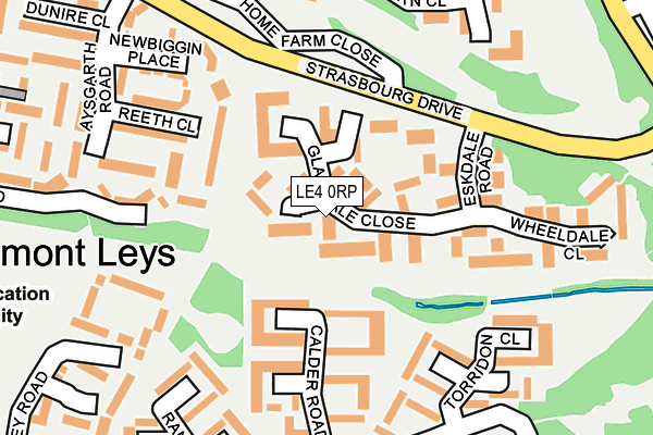 LE4 0RP map - OS OpenMap – Local (Ordnance Survey)