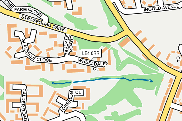 LE4 0RR map - OS OpenMap – Local (Ordnance Survey)