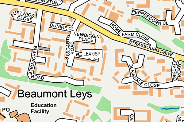 LE4 0SP map - OS OpenMap – Local (Ordnance Survey)