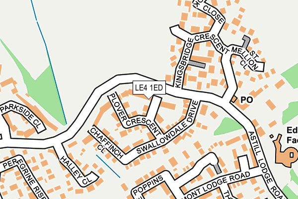LE4 1ED map - OS OpenMap – Local (Ordnance Survey)