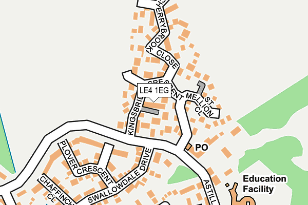 LE4 1EG map - OS OpenMap – Local (Ordnance Survey)