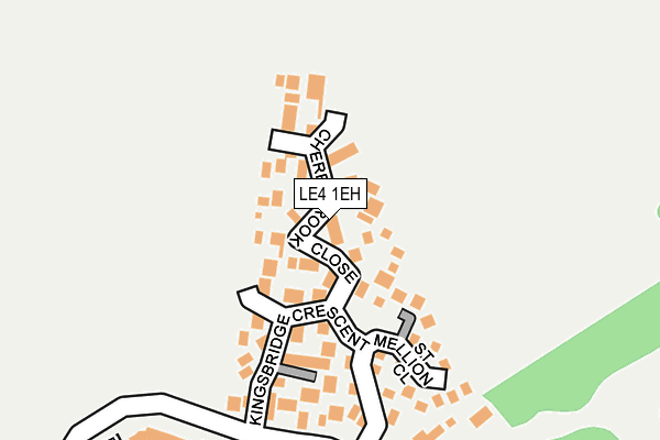 LE4 1EH map - OS OpenMap – Local (Ordnance Survey)