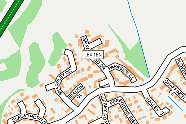 LE4 1EN map - OS OpenMap – Local (Ordnance Survey)