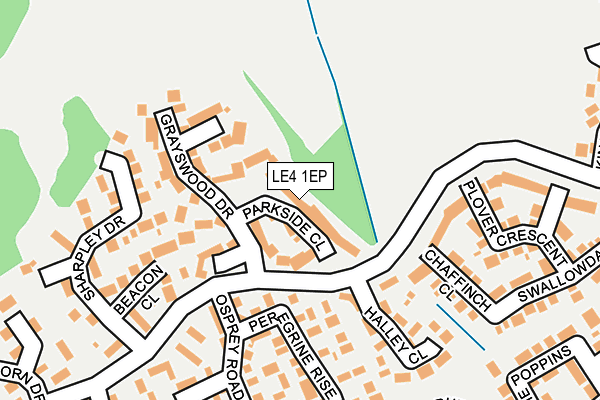LE4 1EP map - OS OpenMap – Local (Ordnance Survey)
