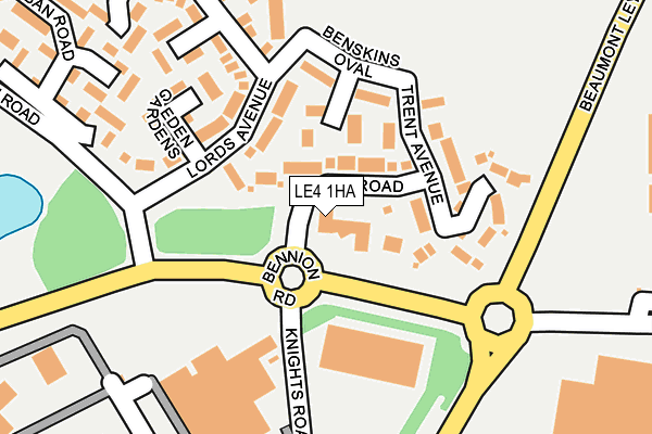 LE4 1HA map - OS OpenMap – Local (Ordnance Survey)