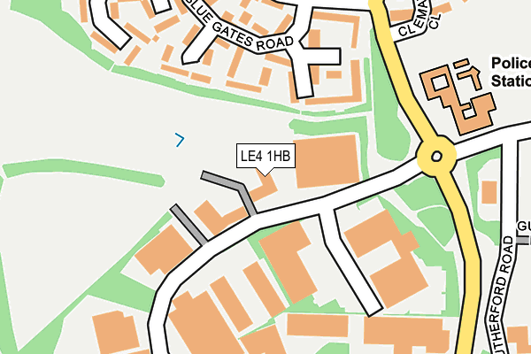 LE4 1HB map - OS OpenMap – Local (Ordnance Survey)