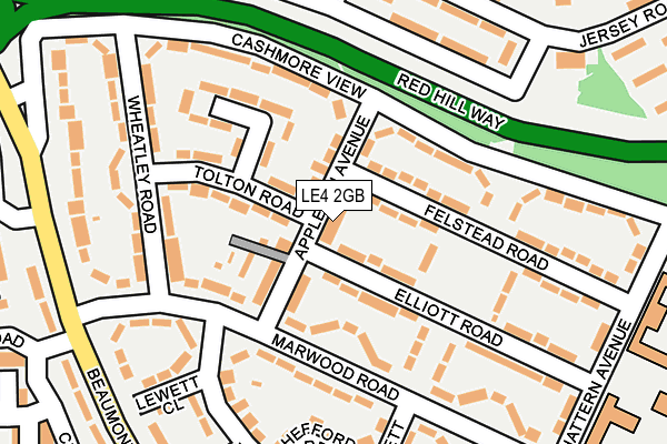 LE4 2GB map - OS OpenMap – Local (Ordnance Survey)