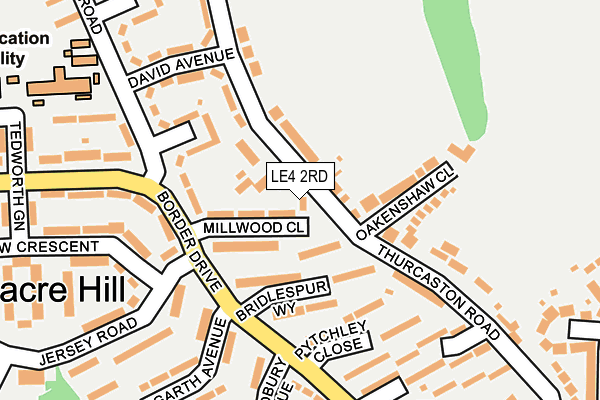 LE4 2RD map - OS OpenMap – Local (Ordnance Survey)