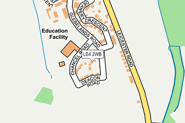 LE4 2WB map - OS OpenMap – Local (Ordnance Survey)