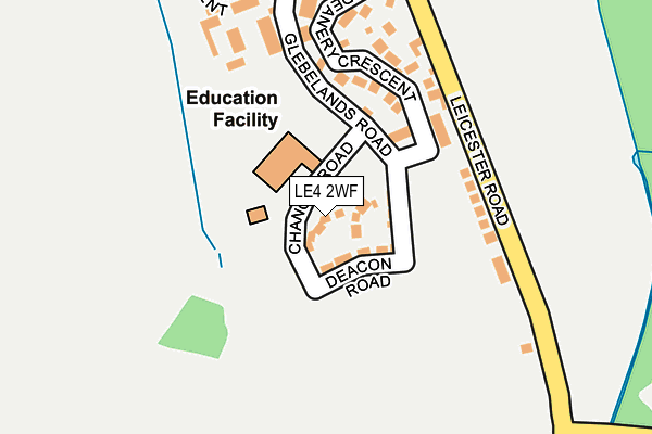 LE4 2WF map - OS OpenMap – Local (Ordnance Survey)