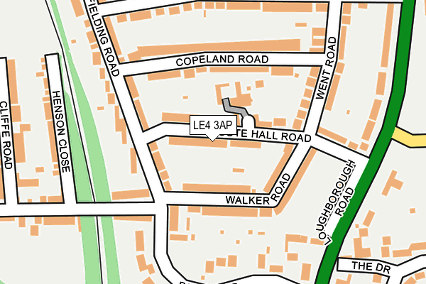 LE4 3AP map - OS OpenMap – Local (Ordnance Survey)