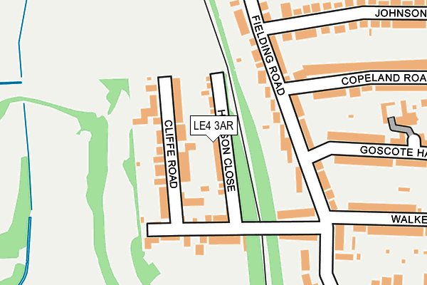 LE4 3AR map - OS OpenMap – Local (Ordnance Survey)