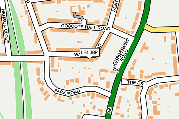 LE4 3BP map - OS OpenMap – Local (Ordnance Survey)