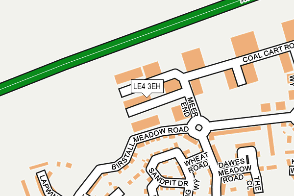 LE4 3EH map - OS OpenMap – Local (Ordnance Survey)