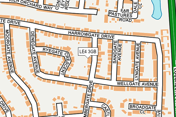LE4 3GB map - OS OpenMap – Local (Ordnance Survey)