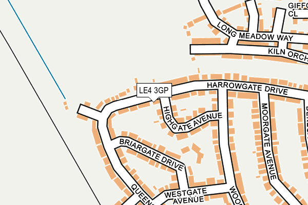 LE4 3GP map - OS OpenMap – Local (Ordnance Survey)