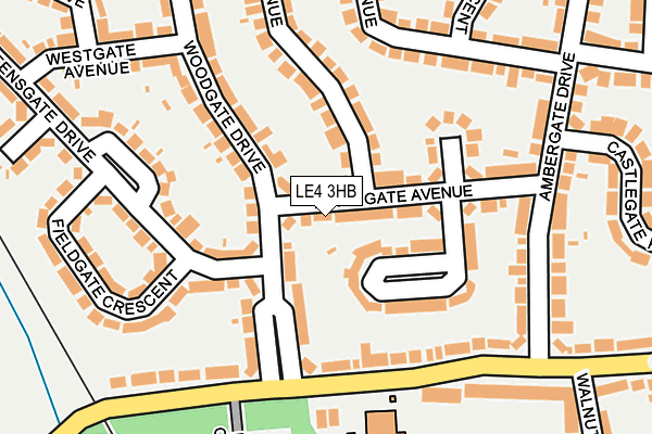 LE4 3HB map - OS OpenMap – Local (Ordnance Survey)