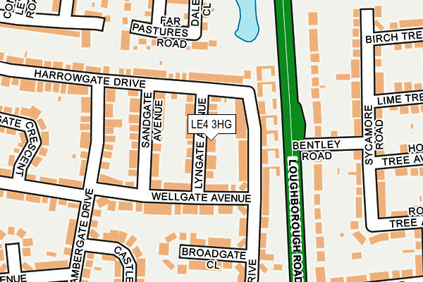 LE4 3HG map - OS OpenMap – Local (Ordnance Survey)