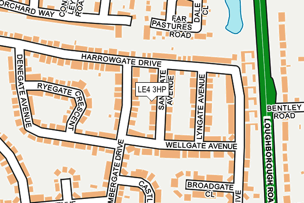 LE4 3HP map - OS OpenMap – Local (Ordnance Survey)