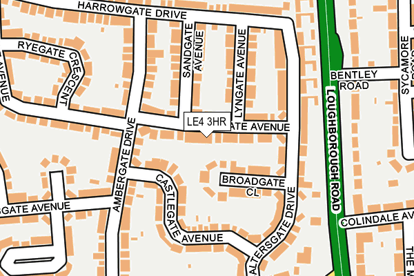 LE4 3HR map - OS OpenMap – Local (Ordnance Survey)