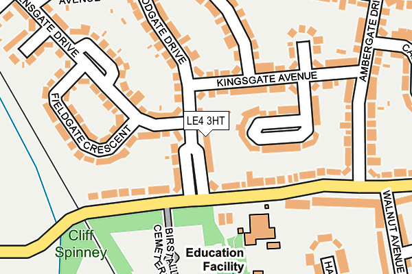 LE4 3HT map - OS OpenMap – Local (Ordnance Survey)