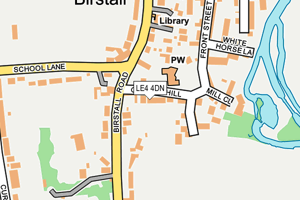 LE4 4DN map - OS OpenMap – Local (Ordnance Survey)