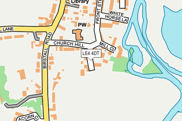 LE4 4DT map - OS OpenMap – Local (Ordnance Survey)